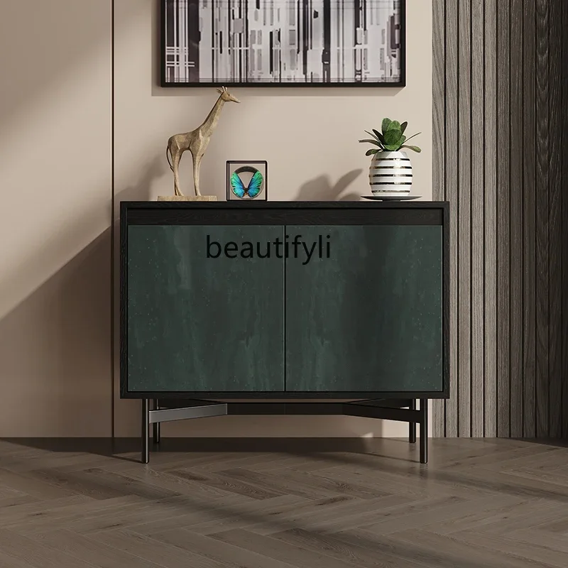 

Italian Light Luxury Style Entrance Cabinet Living Room Hallway Wall Decoration Simple Storage Sideboard