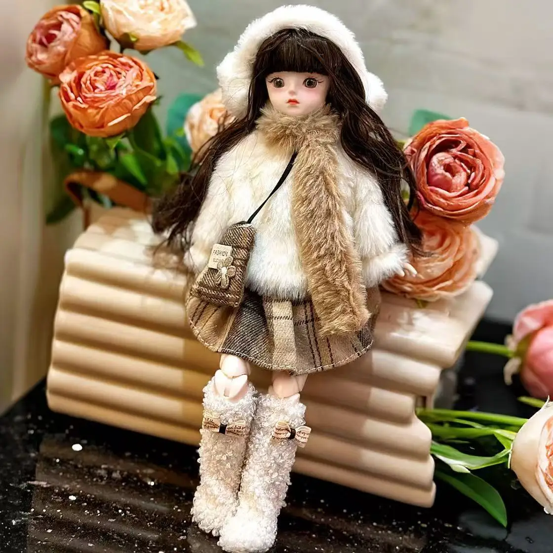 

30Cm doll 6 points BJD baby clothes set girl single doll princess doll toy