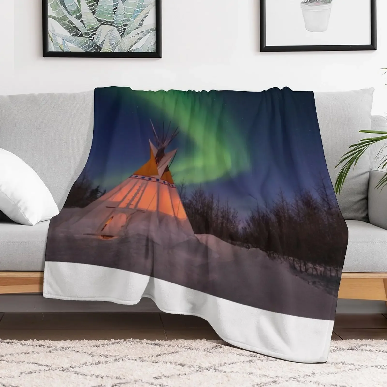 Aurora Borealis Teepee Throw Blanket Luxury St Nap christmas decoration Blankets