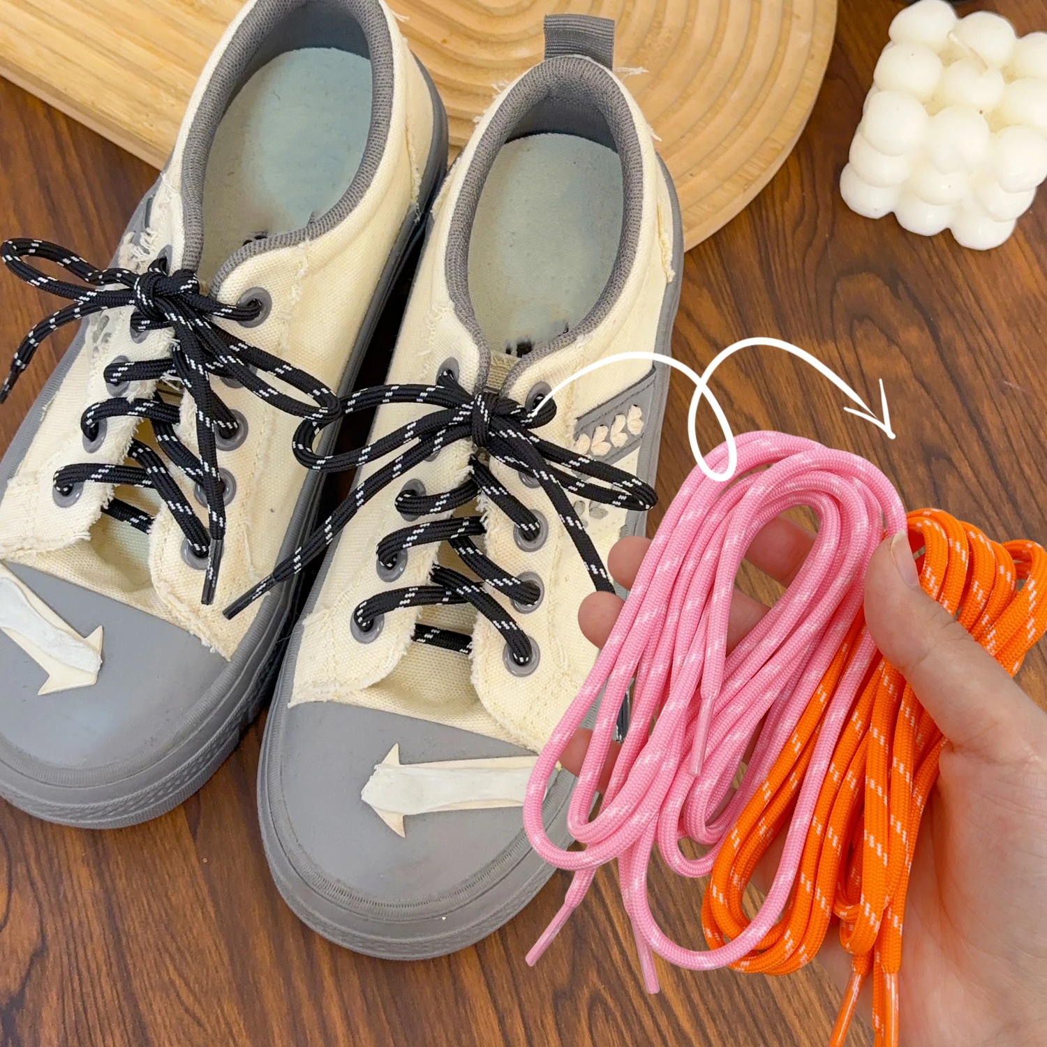 100 سنتيمتر أربطة الحذاء الجلدية المستديرة الملونة خمر DIY بها بنفسك لقماش الرياضة أحذية رياضية كاجوال أربطة الأحذية استبدال الموضة