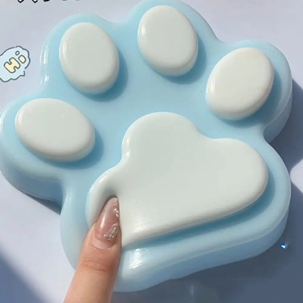 Super Large Cat Paw Squeeze Toy Kneading Silicone Cartoon Fidget Toy Handmade Soft Cat Paw Pinch Toy Kids Tricky Doll