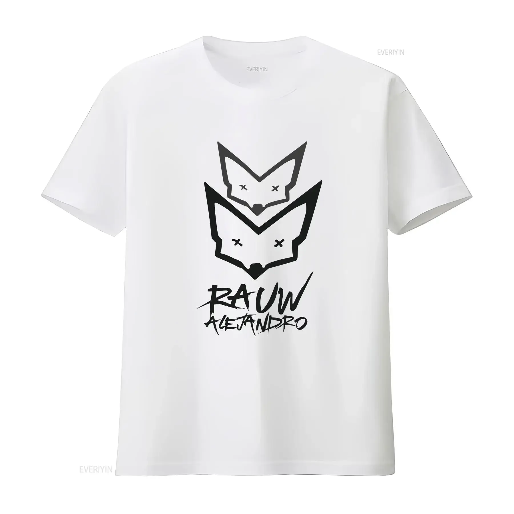 Cantante Rauw Alejandro camiseta accesorios divertido puro Cott vintage lavado ropa de diseñador Top para uso diario moda homme