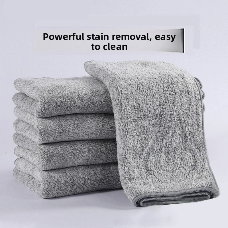 

Bamboo Charcoal Fiber Kitchen Dish Cloth, Heavy-Duty Grease-Removing Cleaning Wipe, Absorbent Thickened Scouring Pad, Japanese S