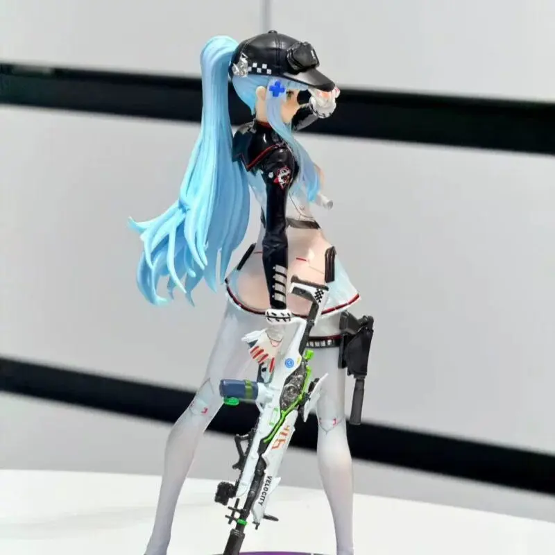

New Keloke Speed Star Girls Frontline HK416 Mecha Girl Anime Figure Fully Painted PVC Statue Desktop Ornament For Anime Fans