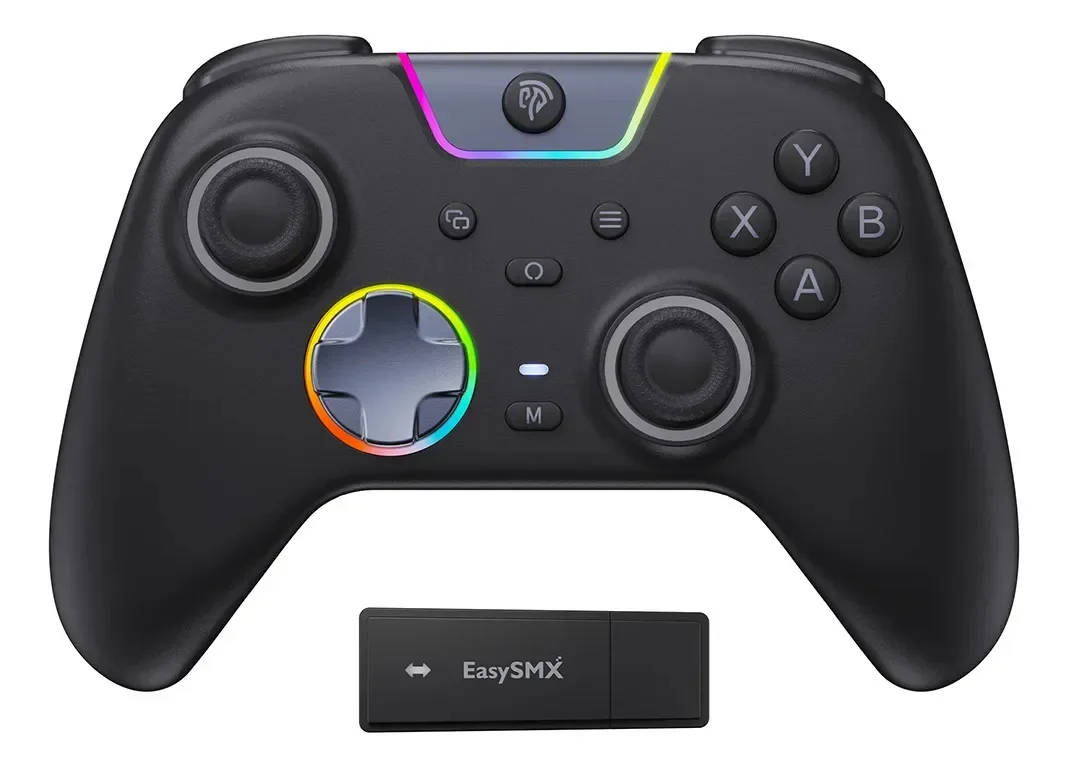 

X05PRO Mute Gaming Controller Hall Rocker with Charging Base for PC/Switch/Phone Gamepad