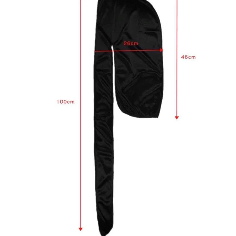 Men's Silk Durag Bonnet Bandana Silky Du Rag Doo Rag Long Tail Waves Cap image 6