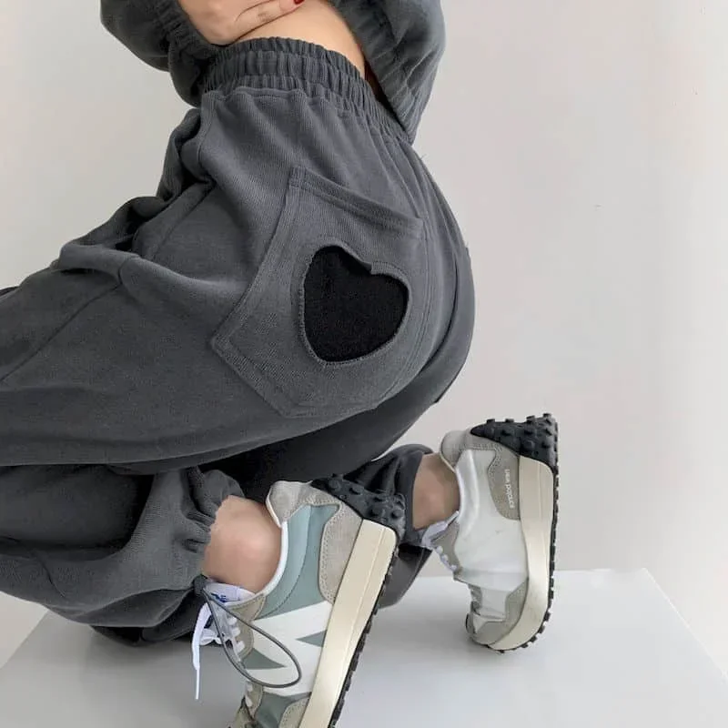 2024 Spring Autumn New Pants Female Students Korean Harajuku Loose Casual Plus Fashion Streetwear Women Goth Sweatpants Trousers