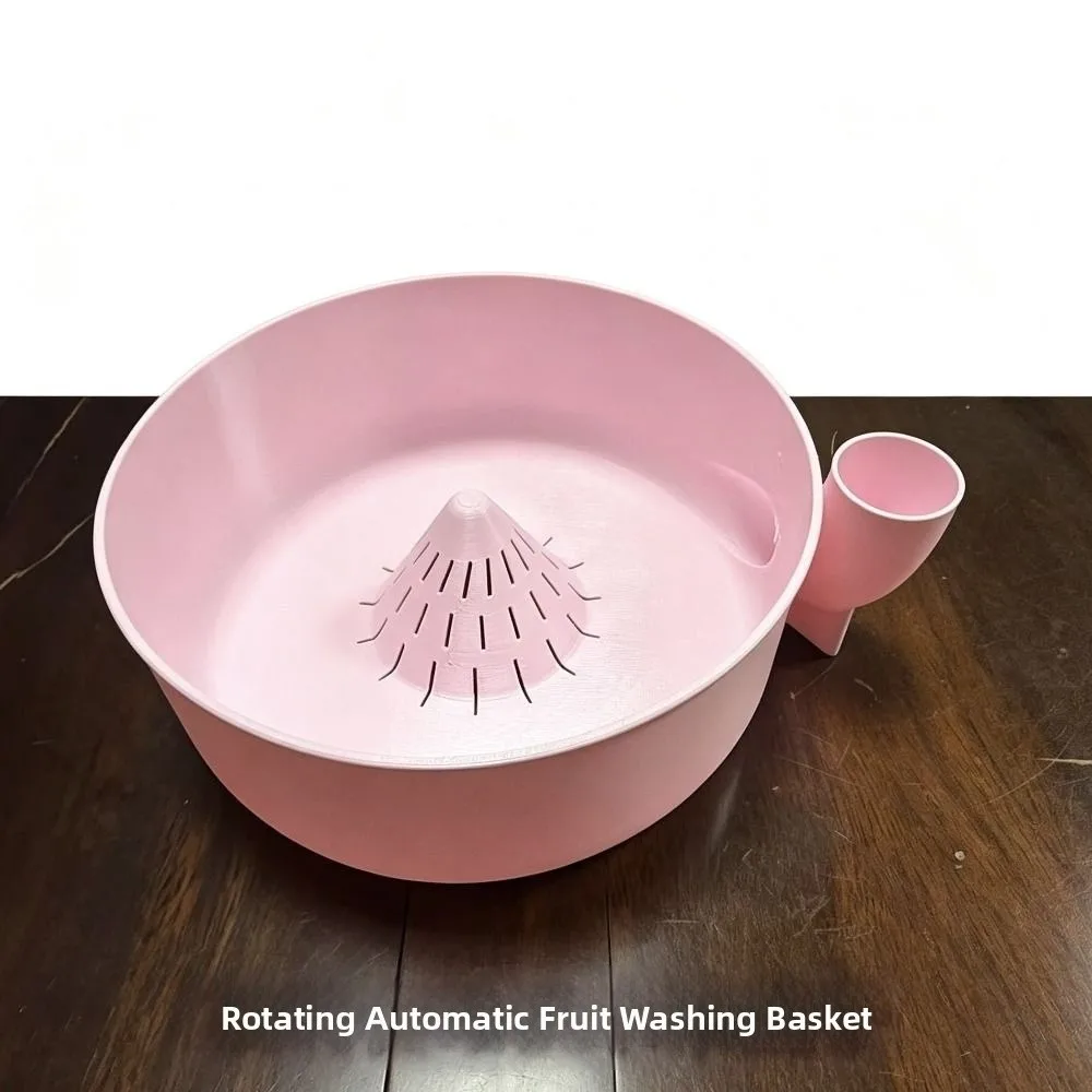Rotating Berry Swirl Washing Bowl Self Rinsing Quick Drain Automatic Fruit Wash Bowl with Drain Holes Multi-functional