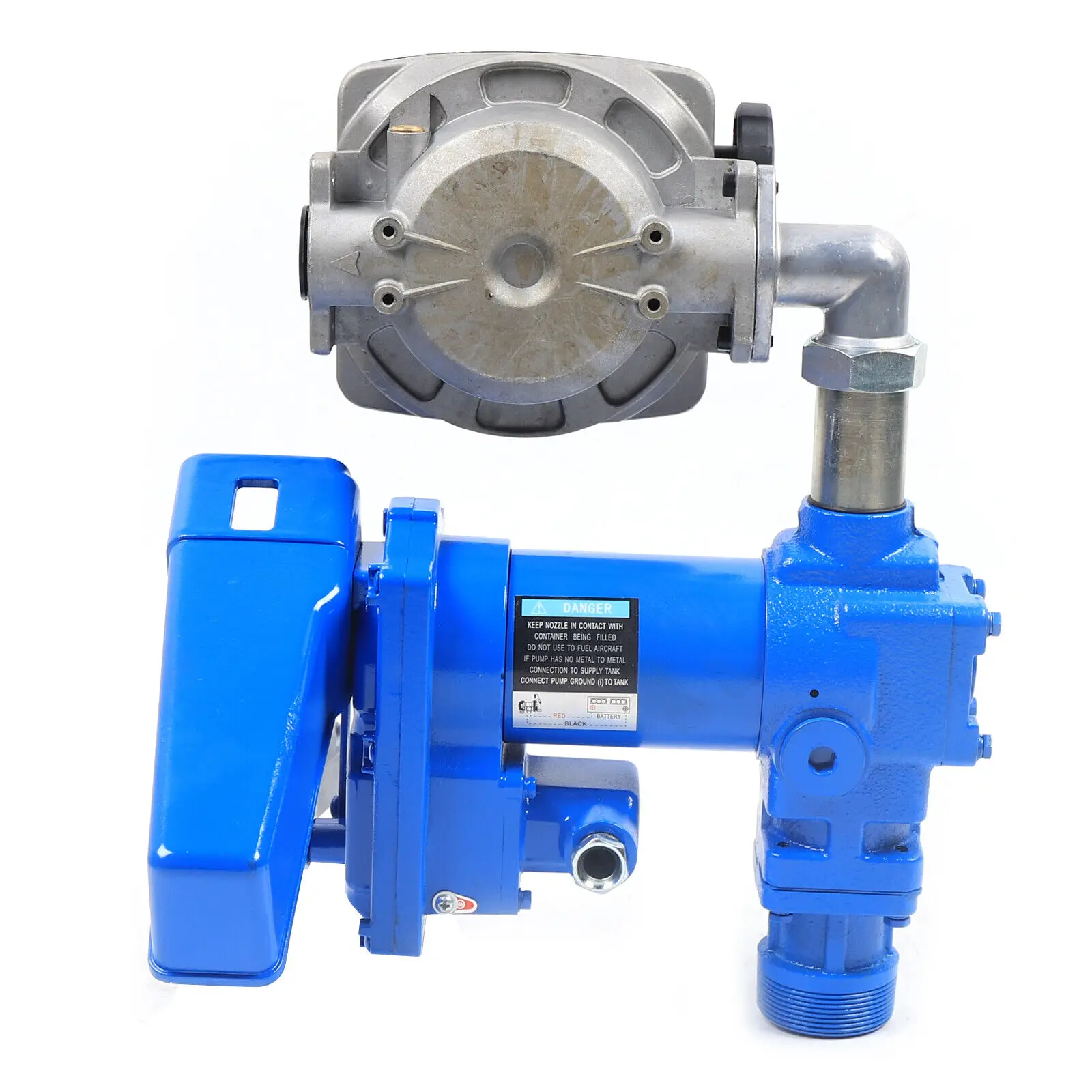 12V DC 20GPM 265W Diesel Gasoline Fuel Anti-Explosive Fuel Transfer Pump With Oil Meter Stainless Steel Motor Shaft Waterproof