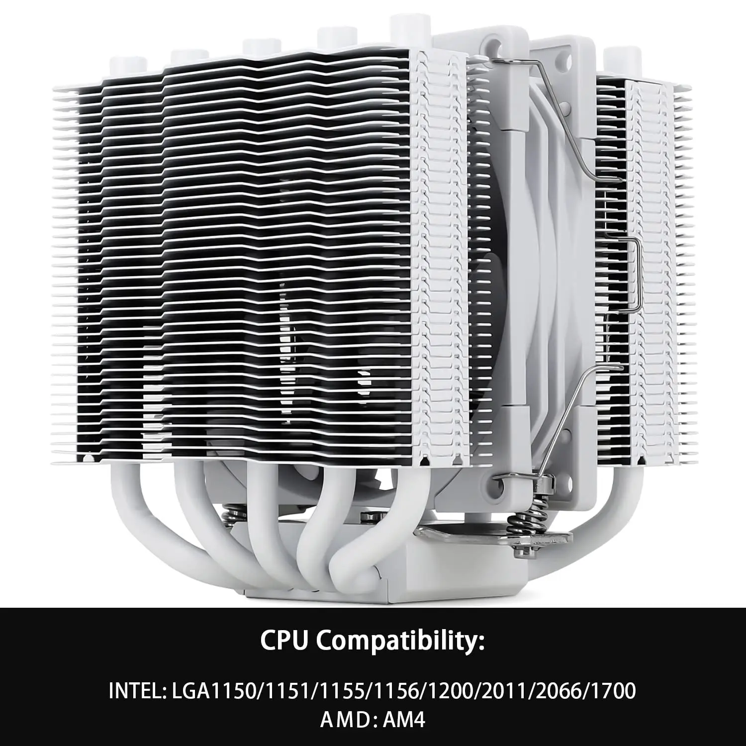 Thermalright-enfriador de CPU SS110, torre de 5 tubos de calor, radiador para Intel LGA115X 110 1700 1200 AM4 AM5, 2011mm, Blanco/Negro plateado