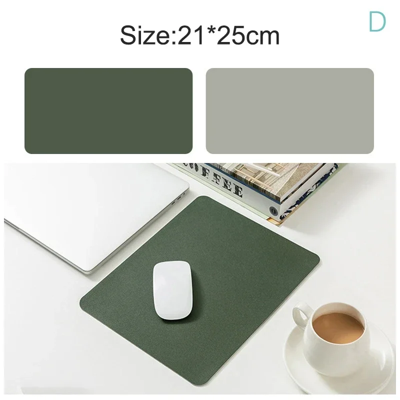 DteeDck Leather Mouse Pads Double-Sided Waterproof Non-Slip 13 Style Choose For Office Computer Laptop Desktop 25*21/40*30cm