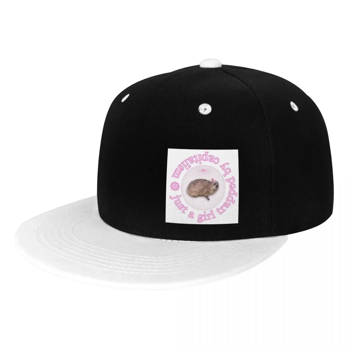 Rock Hyrax Just A Girl Trapped By Capitalism Coquette Baseball Caps Men Women Hats Outdoor Cap Streetwear Baseball Hat Casquette