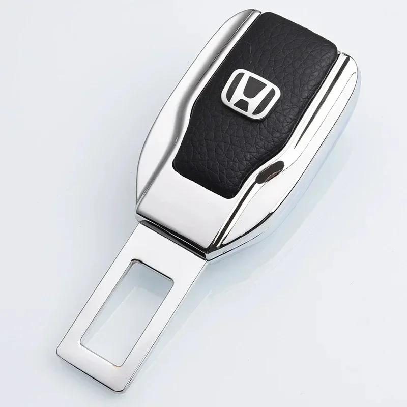 

1pcs Honda New Model Car Metal Leather Safety Extender Buckle Extender Buckle Plug Seat Belt Clip