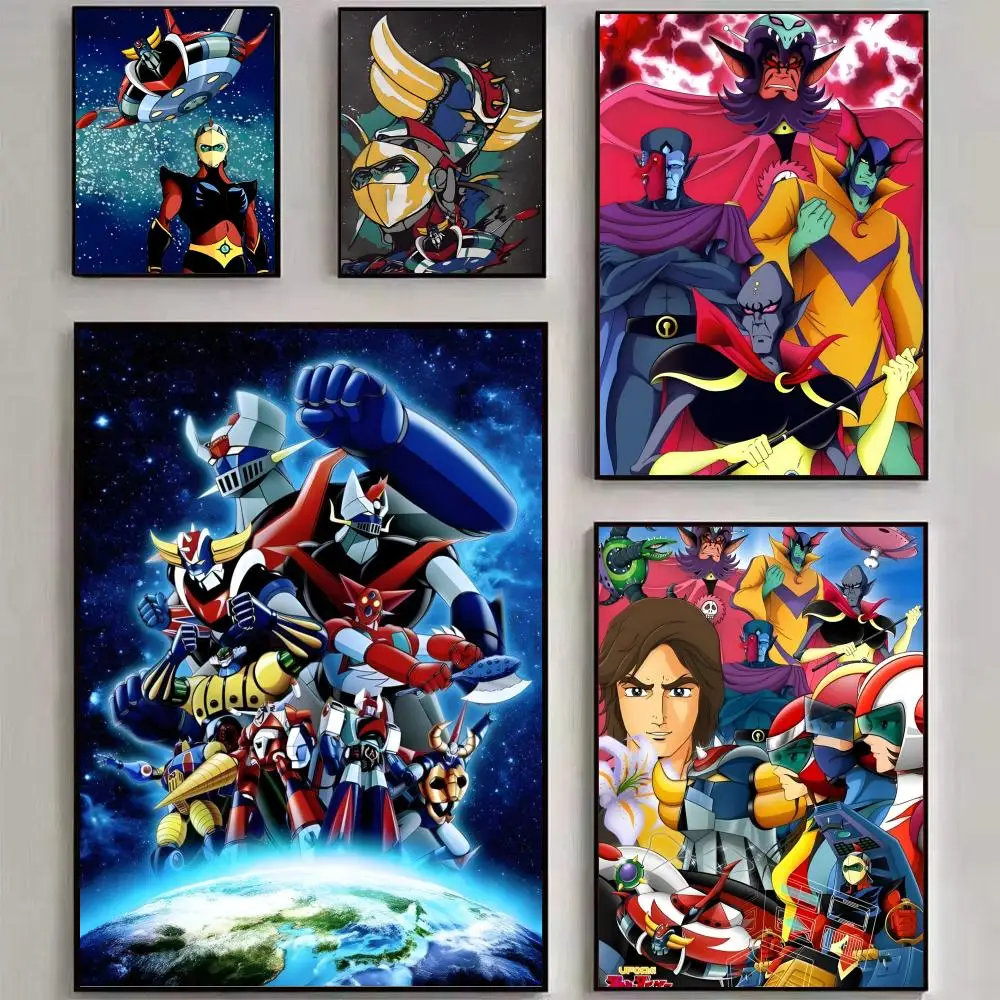 Robot G-Goldorak klassisches Anime-Poster, Wandkunstdruck, geeignet für Wohnzimmer, Schlafzimmer, Bar, Salon, Heimdekoration, Geschenk