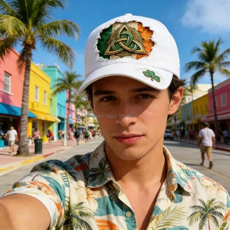 Soft Cotton Cloverleaf Hat For Celebrations Parades And Everyday Wear