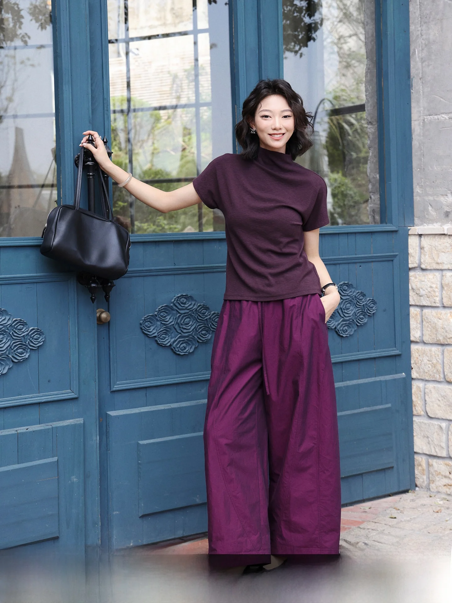 Loose Fit Pure Cotton Wide Leg Casual Pants Nine Points Slimming Thin Style Autumn New Arrival Vintage Women's Fashion Trousers