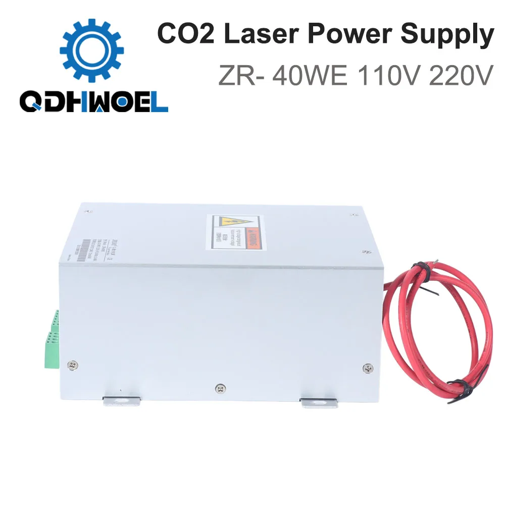 40W High Voltage Laser PSU ZR-40WE AC 110V/220V for CO2 Glass Tube Engraver Cutter
