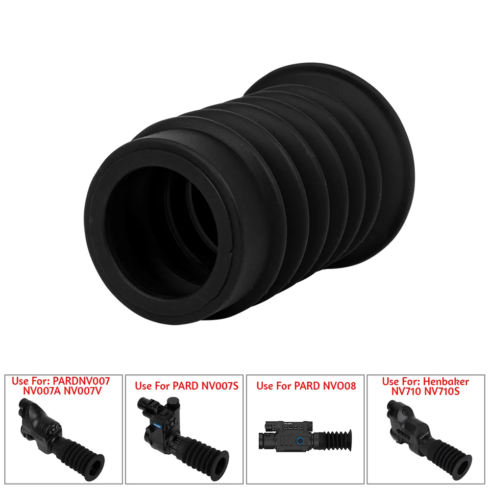 76mm Scope Ocular Rubber extender Dustproof Sight Eyepiece Rubber Optical 32-36mm Eye Hood Ocular for NV007S NV007V&NV710 NV710S