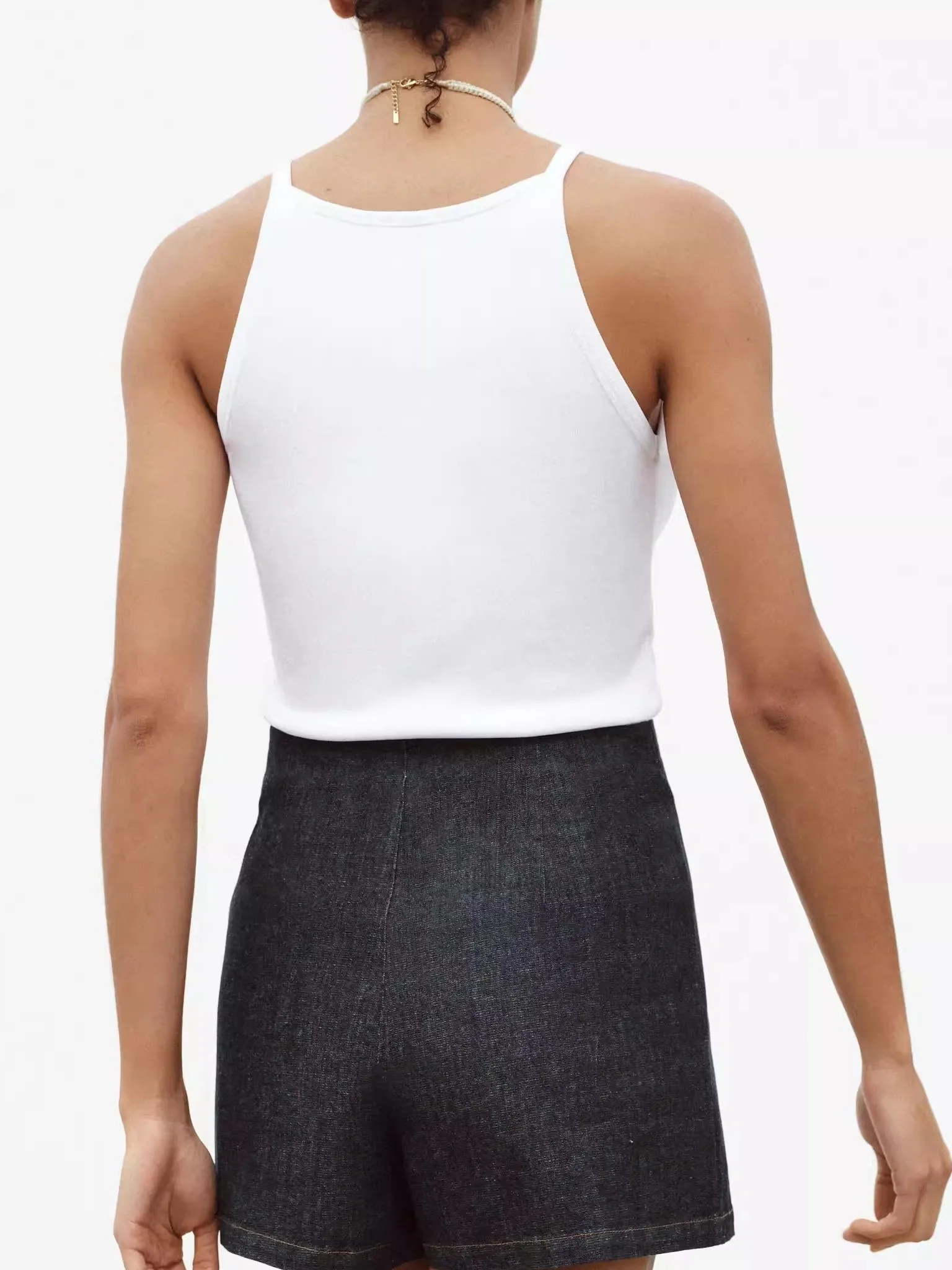 

High Waist Skirt for Women Summer 2025 Office Chic Slit Denim f-length A-Line Skirt Sli Trendy ort Skirt