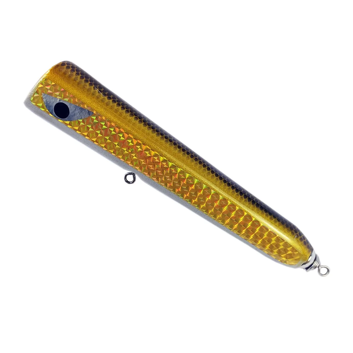 

Diving Popper Gamma Carpenter Wood Floating Stickbait Fishing Lure for Medium And Heavy Popping for GT, Kingfish, BluefinTuna