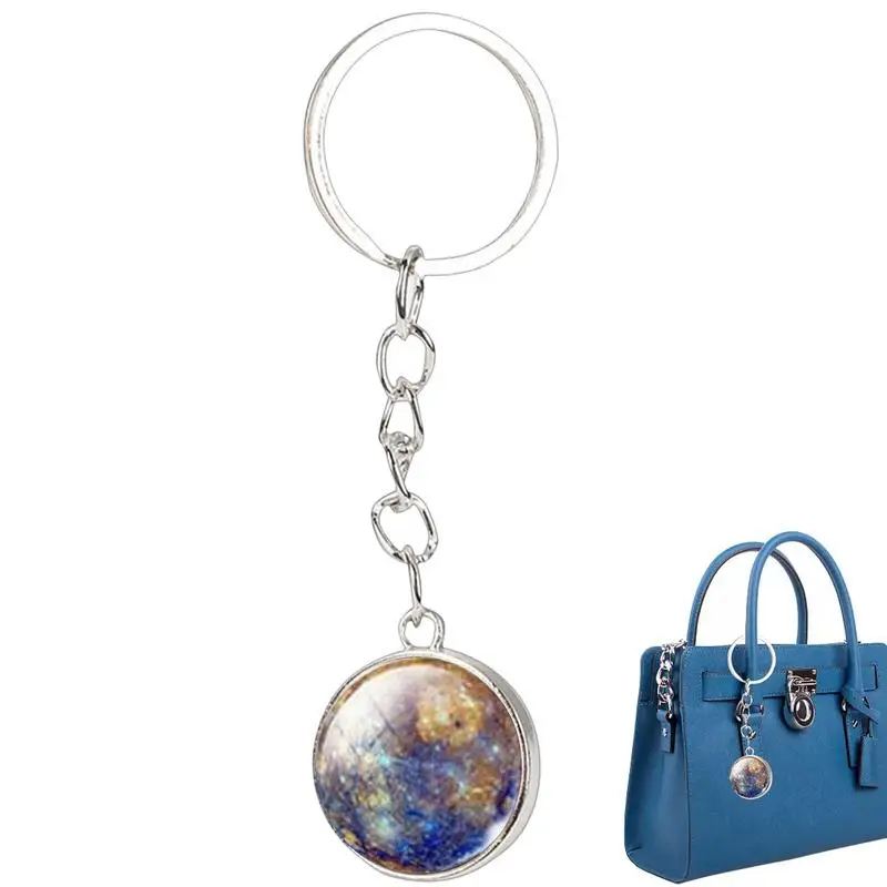 Double Sided Planet Keychains Solar System Planet Keychain Accessories Pendant Glow In The Dark School Carnival Prizes Party Bag