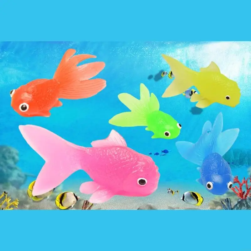 4x7c Mini Fish Model voor Pond Aquarium Boutique Kids Figure speelgoed