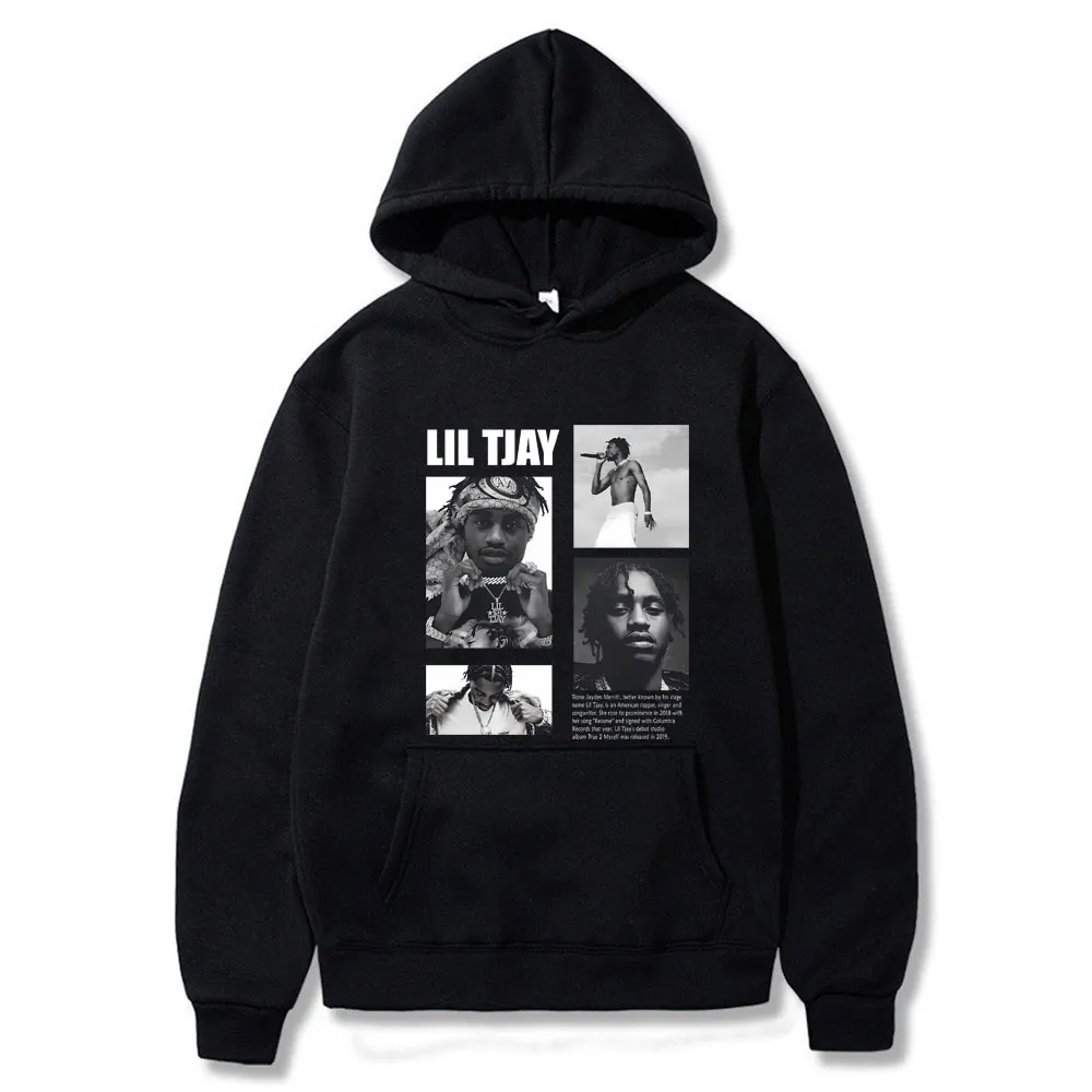 

Rapper Lil Tjay Hoodie Destined 2 Win Sweatshirt Men Women's Fashion Hip Hop Streetwear Unisex Fleece Cotton Oversized Hoodies