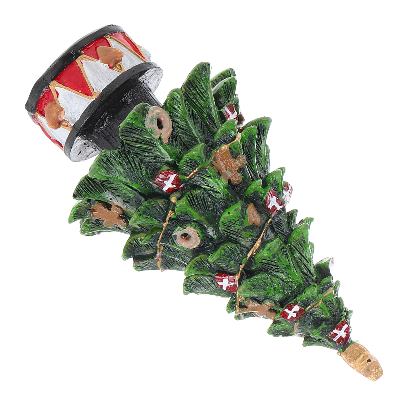 

Mini Resin Christmas Tree Decoration 6Cm Desktop Holiday Ornament for Tabletop Photo Props Xmas Party Favor Fairy Garden Plant