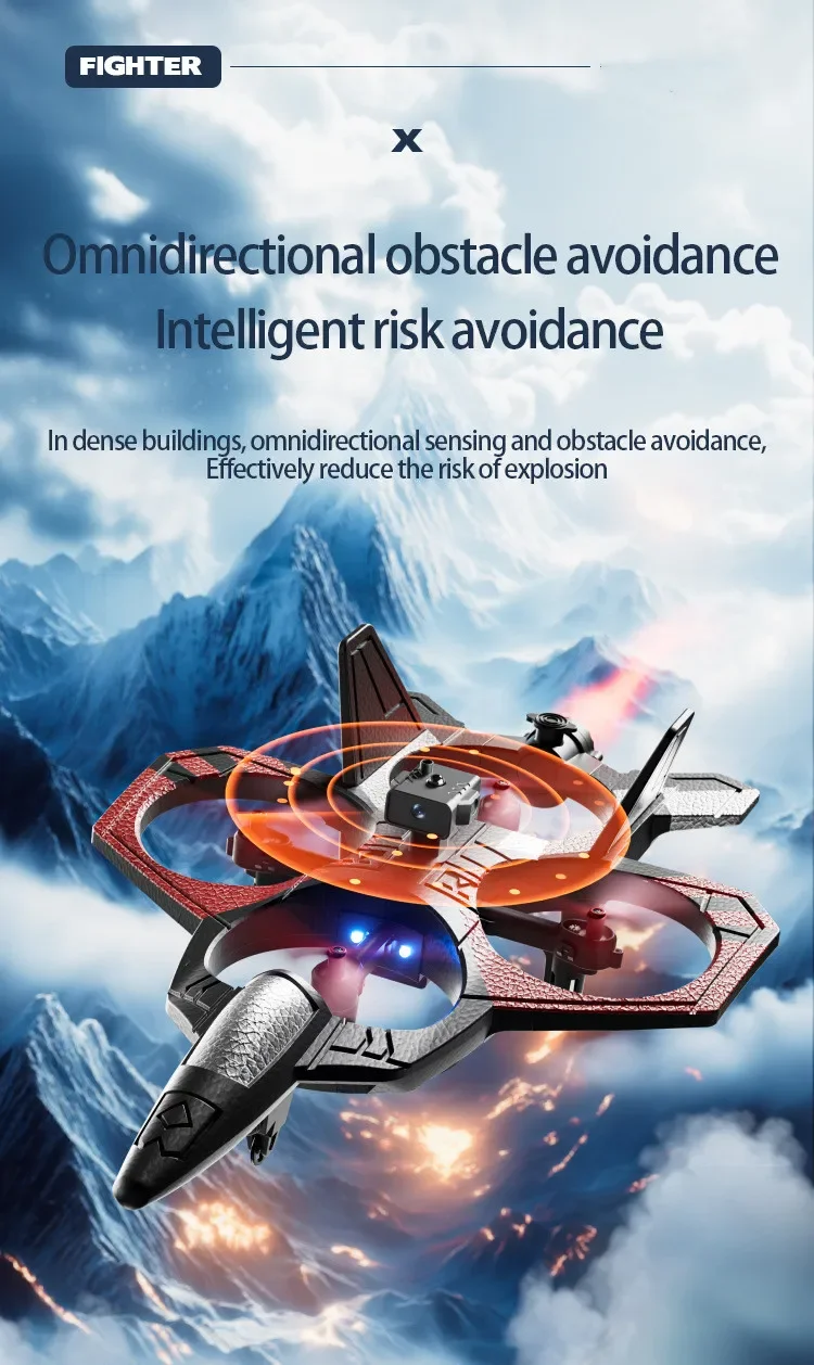 Screen Drone RC Foam Aircraft Plane With HD Camera Obstacle Avoidance Remote Control Plane Glider RC Airplane for Kids Drone Toy