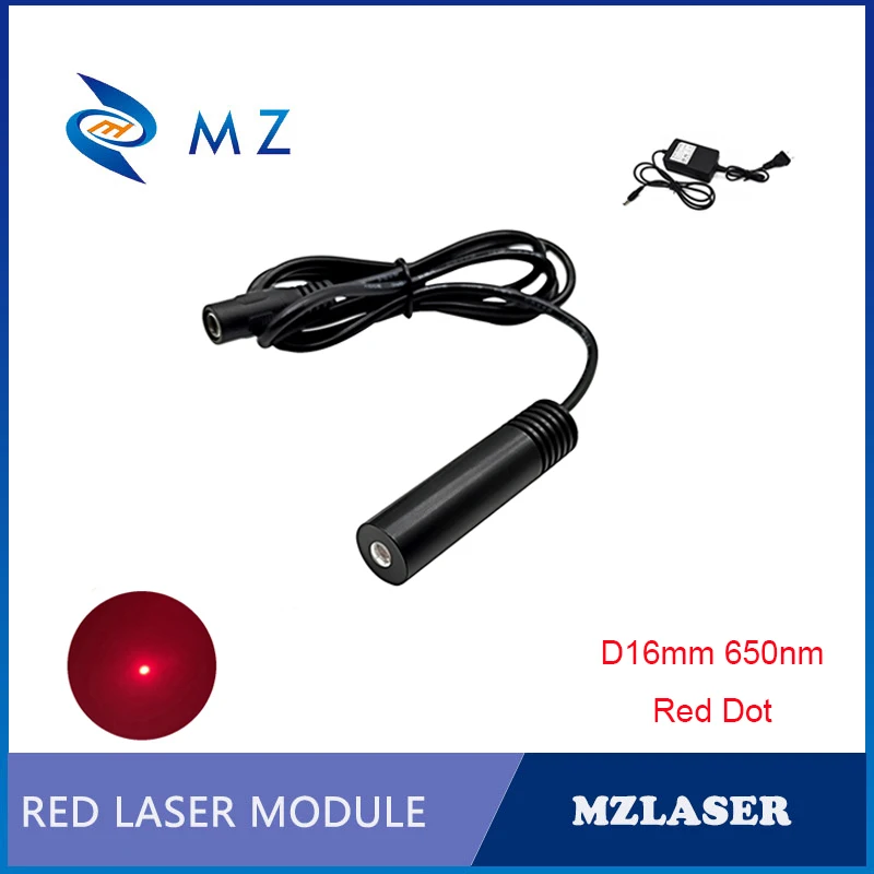 Red Dot Laser Diode Module D16x63mm 650nm 10/20/30/50/100mw With Adapter Supply Industrial Grade