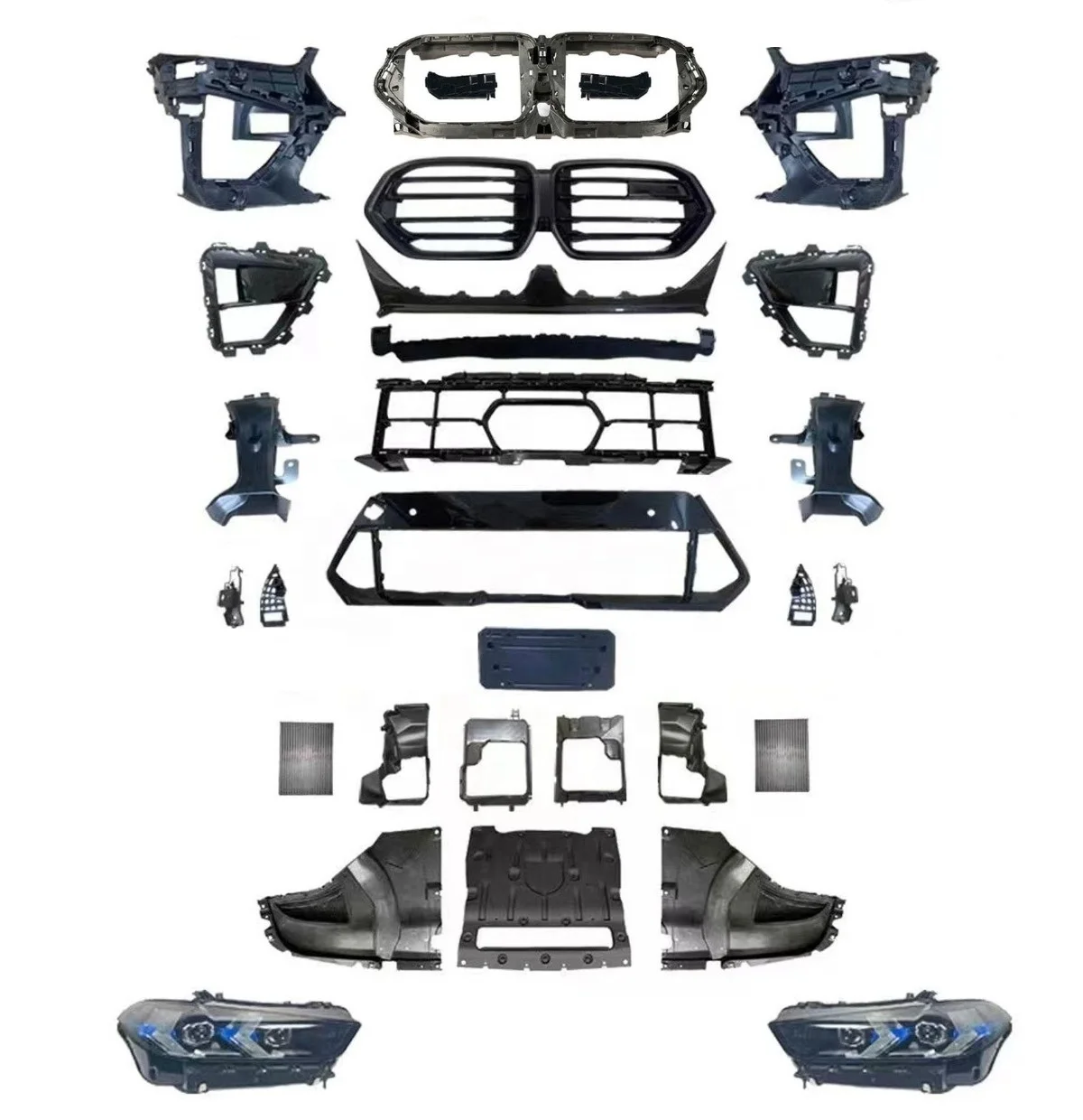BODYKIT для X5 (G05 LCI) ОБНОВЛЕНИЕ до X5M (F95 LCI) 2024, подтяжка лица с капотами, передние и задние бамперы, крылья, фары