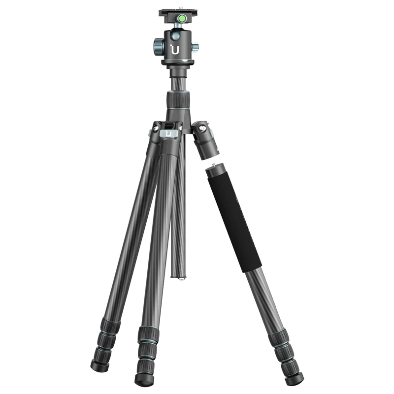 

Ulanzi MT-61 Lightweight Carbon Fiber Travel Tripod with Monopod 15kg 33lbs Load 174cm Max Height for DSRL Camera Photography