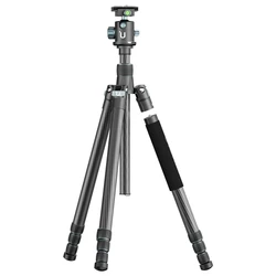 Ulanzi MT-61 Lightweight Carbon Fiber Travel Tripod with Monopod 15kg 33lbs Load 174cm Max Height for DSRL Camera Photography