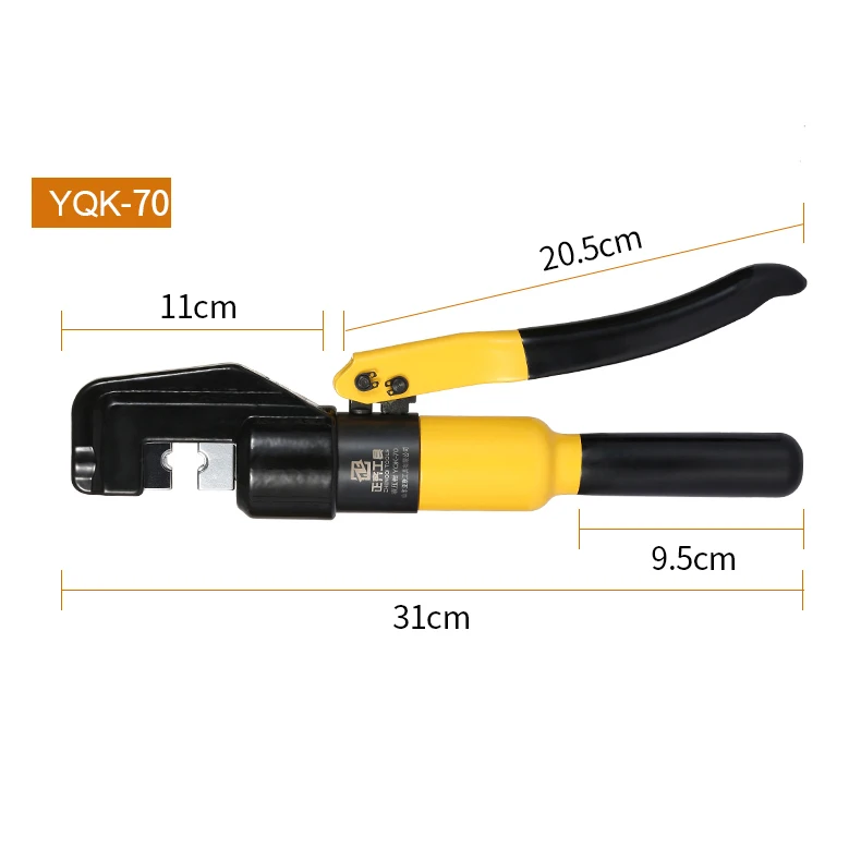 

U50 YQK-300 YQK-70 Crimping Range Home Hydraulic DIY Tools 12T Pressure Cable Lug Press Cable Terminal with jaws