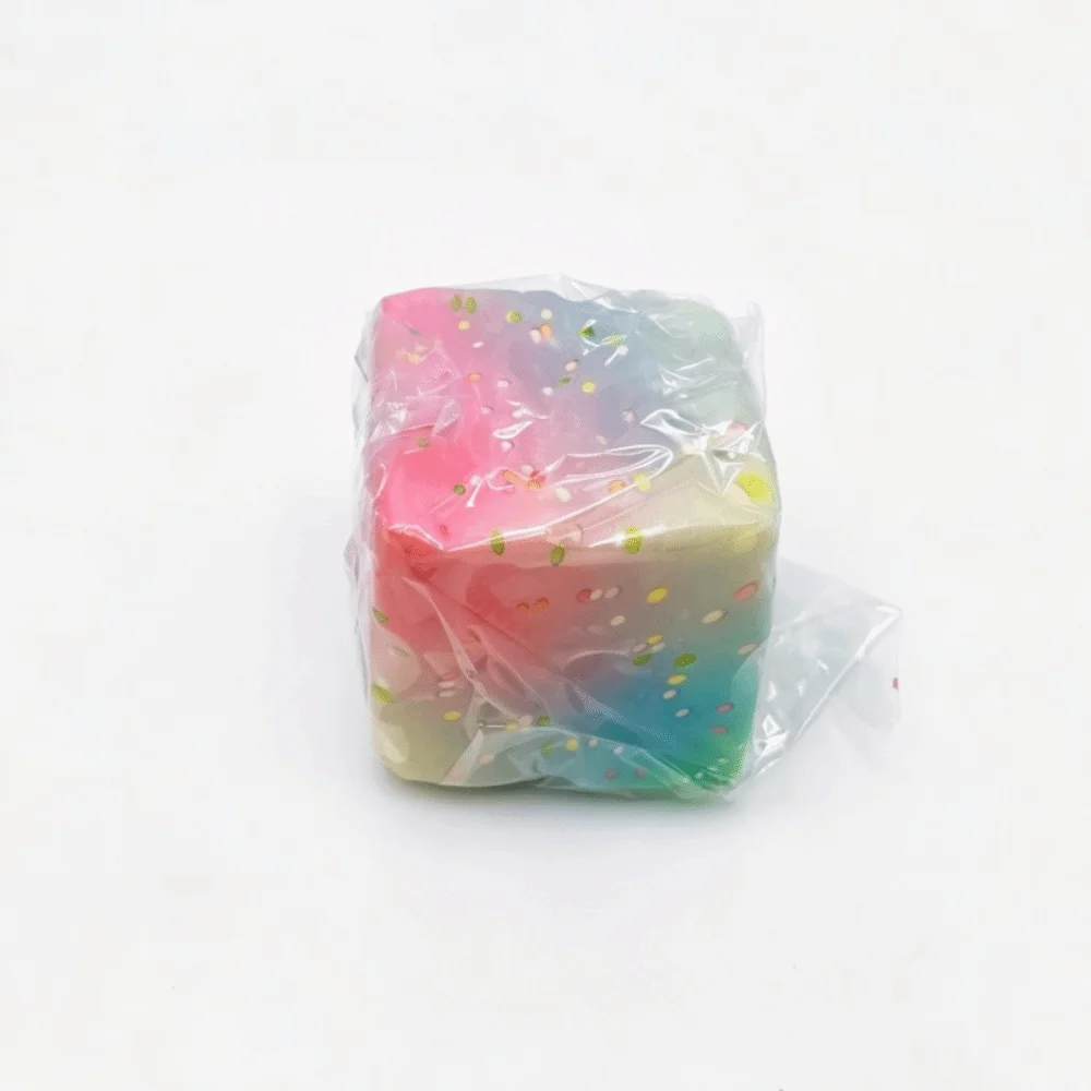 ADHD Slow Rising Maltose Cube Stress Toy Foam Hand Relax TPR Squeeze Toy Realistic Pinch Slow Rebound Toy ASMR