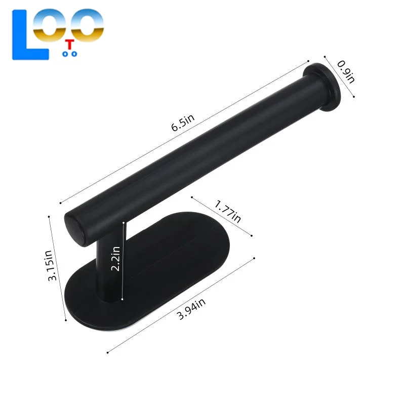 لا اللكم حامل المناشف ذاتية اللصق بسيط البلاستيك المرحاض حامل الورق الملفوف الحمام المطبخ جدار تخزين حامل ديكور المنزل