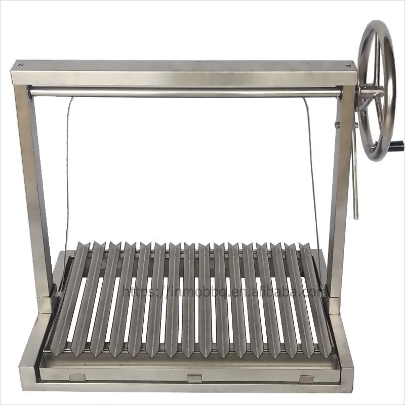Built-in Gaucho Asado Stainless Steel Parrilla Brasero Argentinian Outdoor Santa Maria Gill Fire Place Argentine Grill