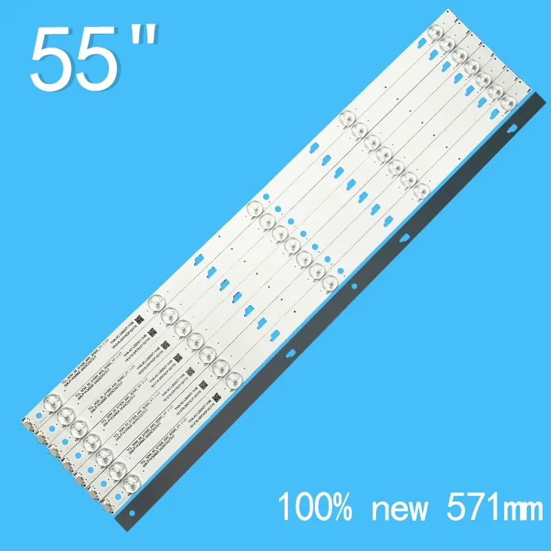 5led Led Backlight Strips Voor Thomson T55D18SFS-01B 55fb3103 YHA-4C-LB550T-YHB YHB-4C-LB550T-YHA 55ga1600 55l26cmc 55l2600c