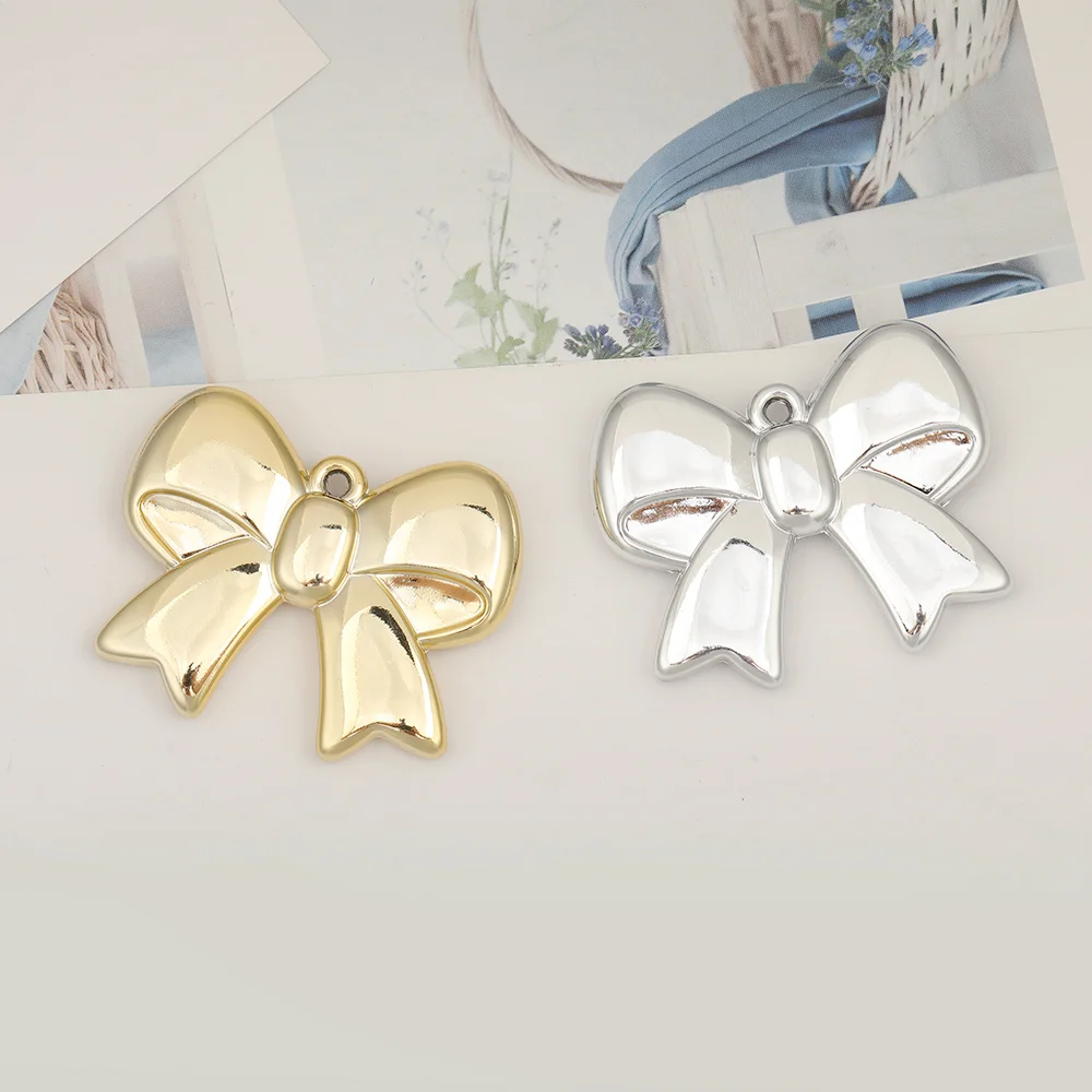 

Cordial Design 50Pcs 44*55MM Jewelry Accessories/Hand Made/UV CCB Effect/DIY Pendant/Bowknot Shape/Acrylic Charms #17195