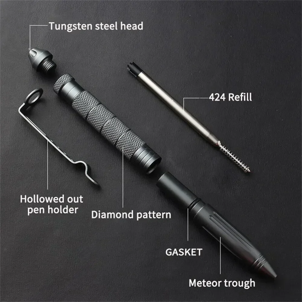 Multi Functional Tactical Pen High Quality Steel Anti Skid Portable Self Defense Pen Aluminum Glass Breaker Survival Tool New