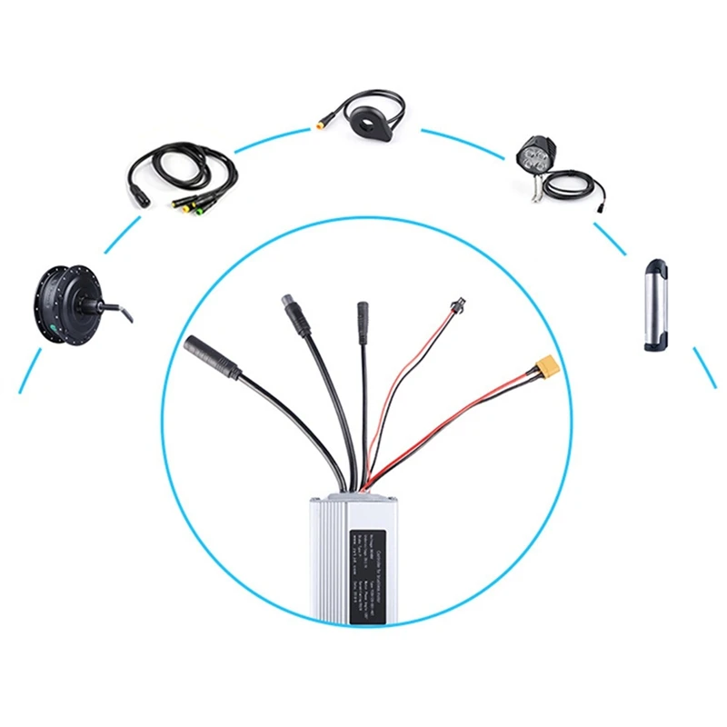 XSXS-For G062 Hub Motor 48V 30A 1000W Controller UART Ebike Motor Controller Replacement Electric Bicycle Accessories view 5