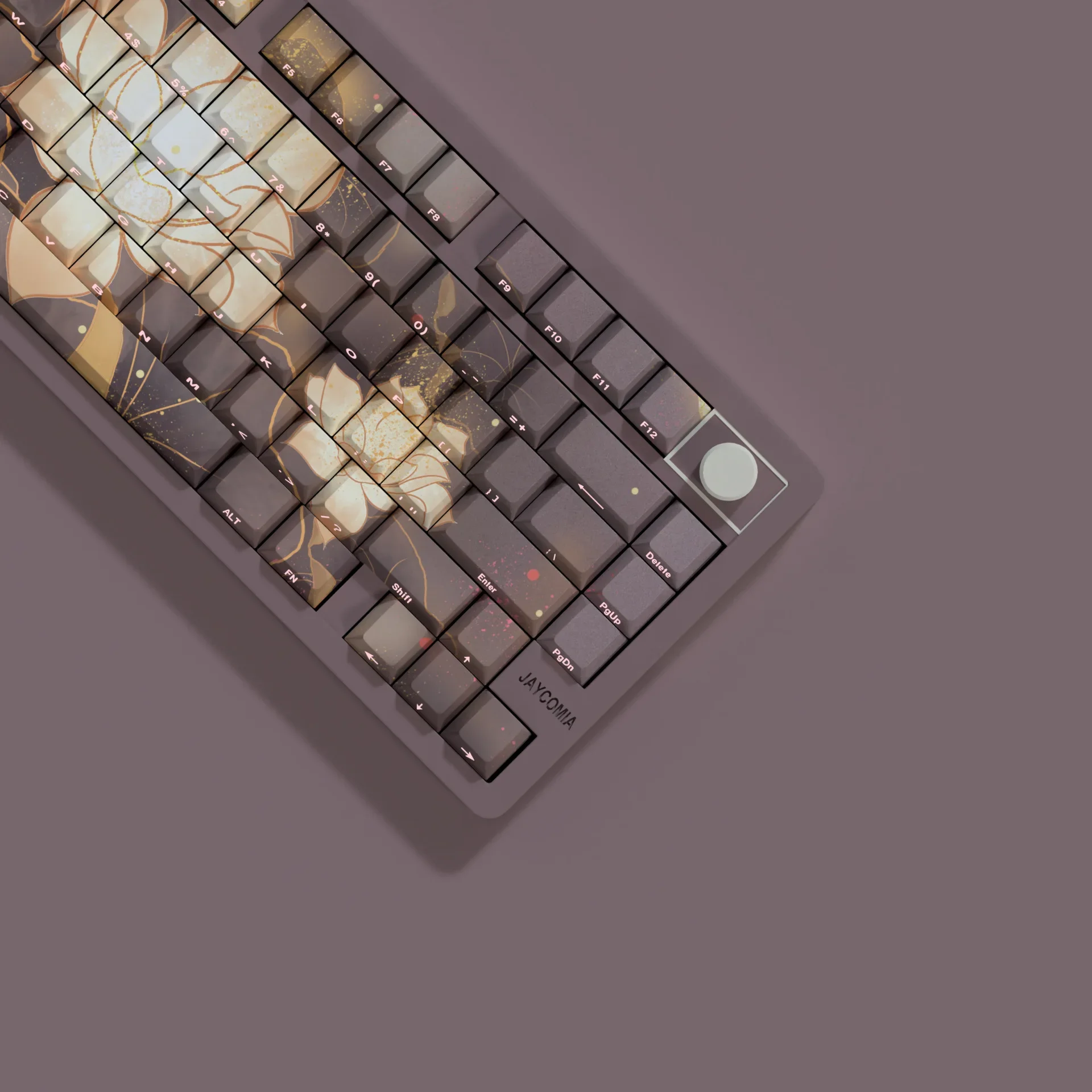 جذر اللوتس الجانب الأصلي النقش لونين حقن صب الساخن التسامي الجانب النقش نقل الضوء keycap PBT mate