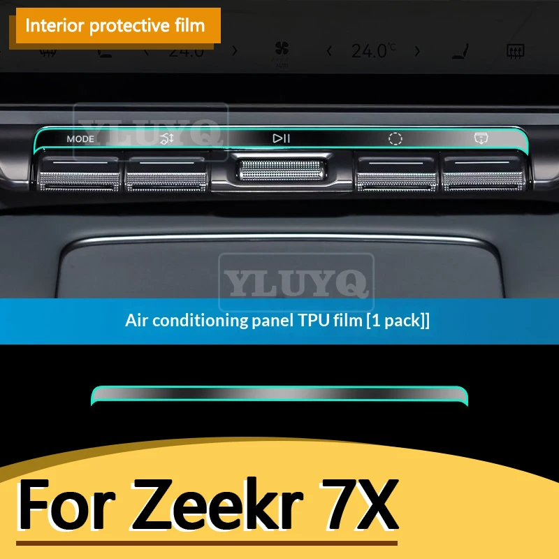

For Zeekr 7X Seat Adjustment Panel Protective Film Square Ambient Light Decorative Sticker Car Modification