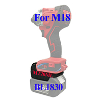 MT20ML Lithium Battery Adapter Converter For Makita 18V Lithium Ion Battery BL1830 Convert For Milwaukee For M18 Tools Machines