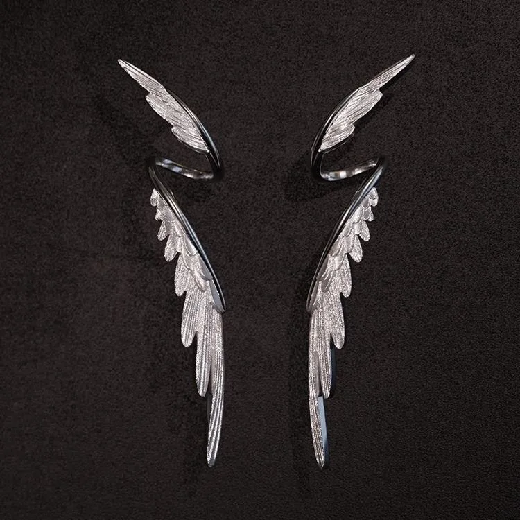 

Vintage Charm Feather Earrings for Women Metal Feather Wings Earrings Christmas Gifts Jewelry Accessories