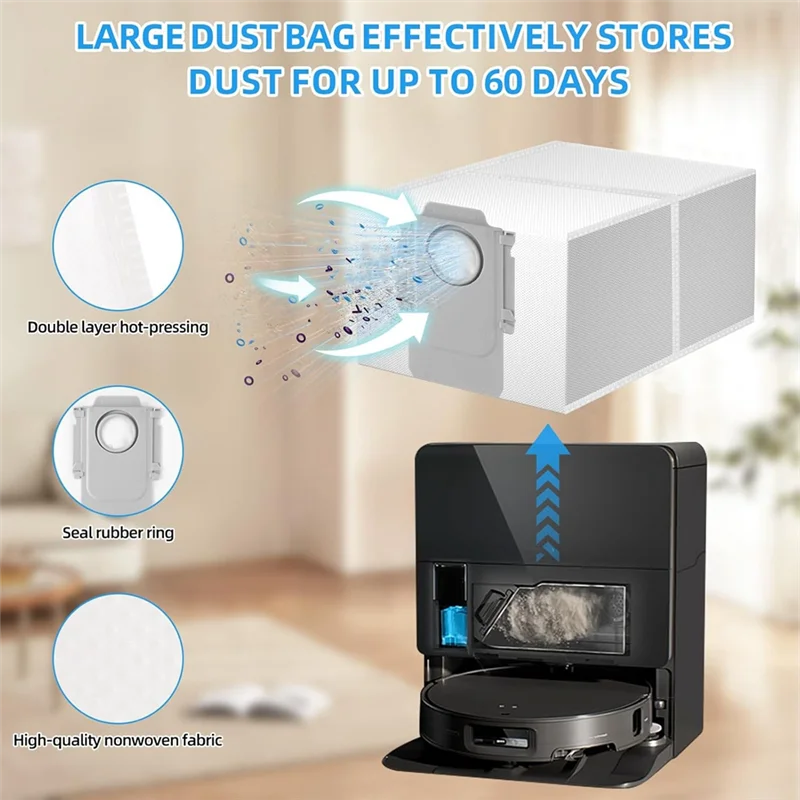 A22F-For Roborock Saros 10R Robot Vacuum Cleaner Accessories Replacement Parts Included