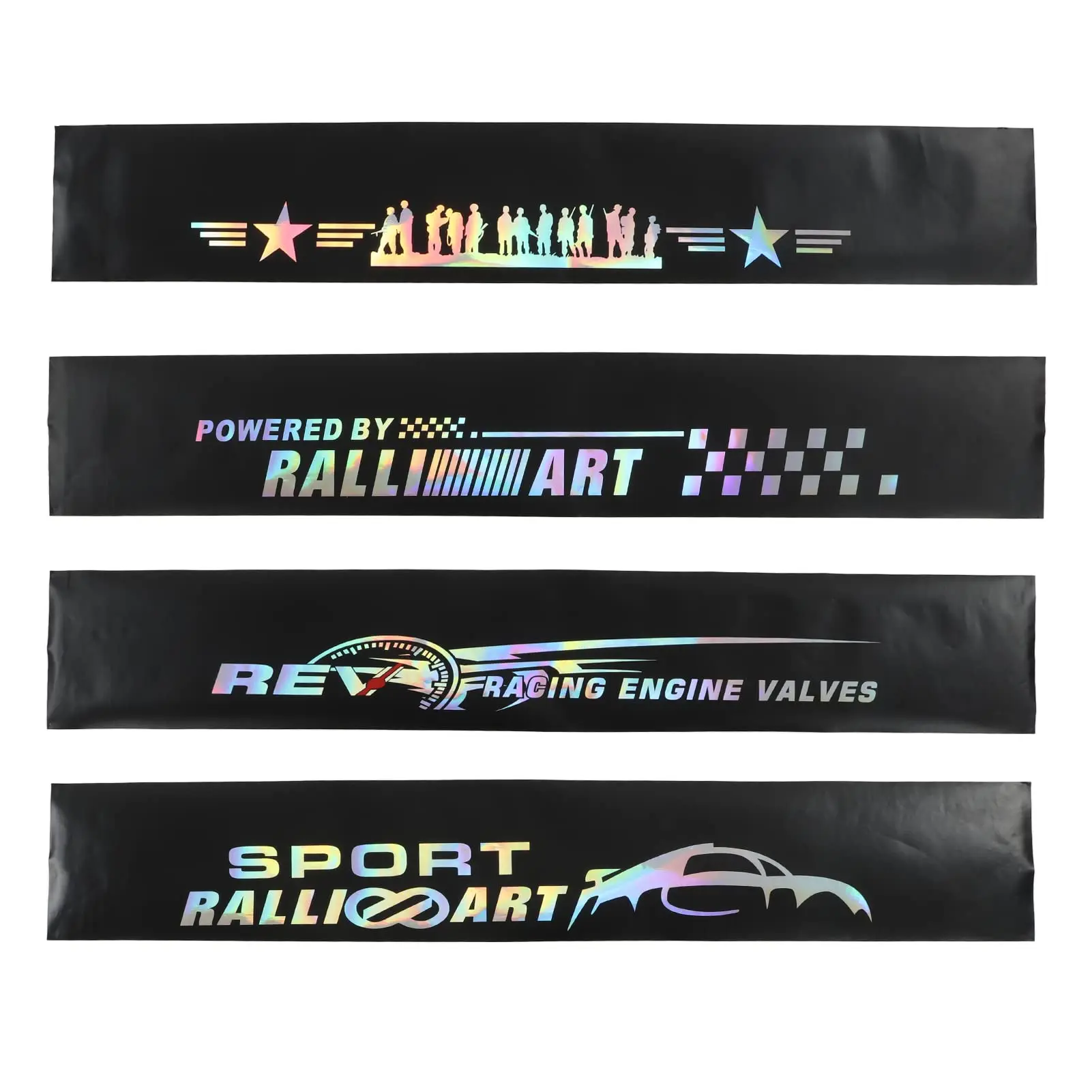 

Universal Front Windshield Decal Sticker Car Windscreen Reflective Sticker for Most Vehicles 130x21cm/51.2 X 8.3in Racing Engine