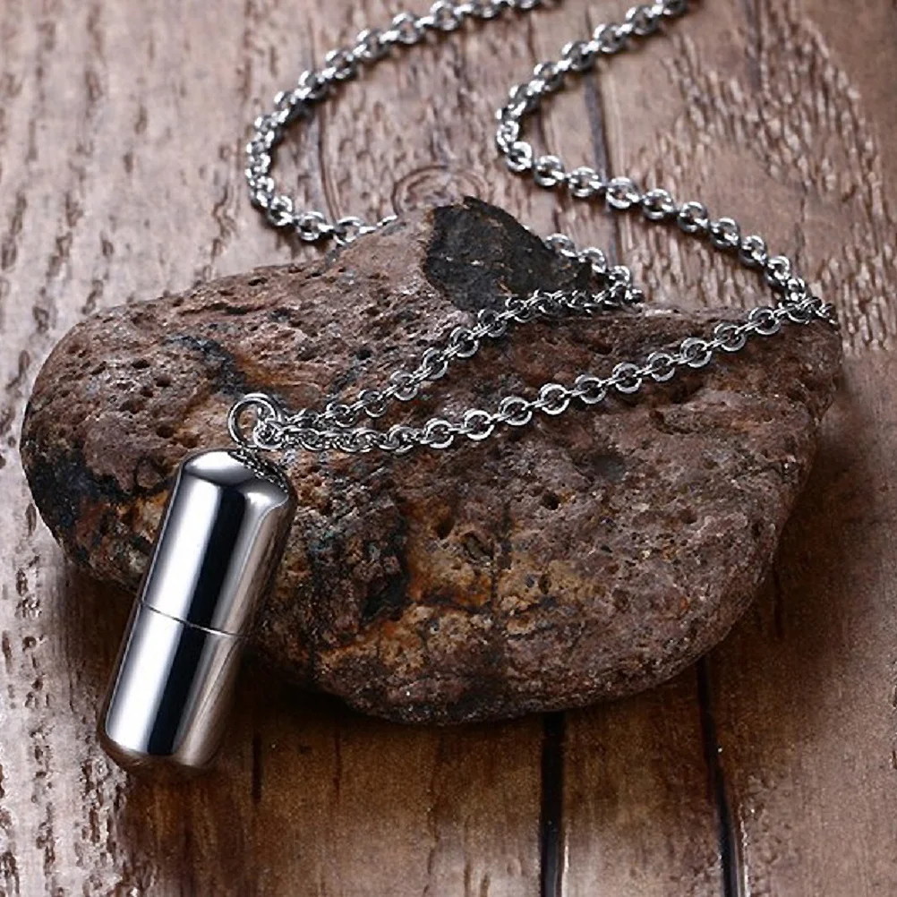 薬ペンダントネックレス ステンレススチール レディースファッションジュエリー 日常パーティー 結婚式 記念日 誕生日プレゼント