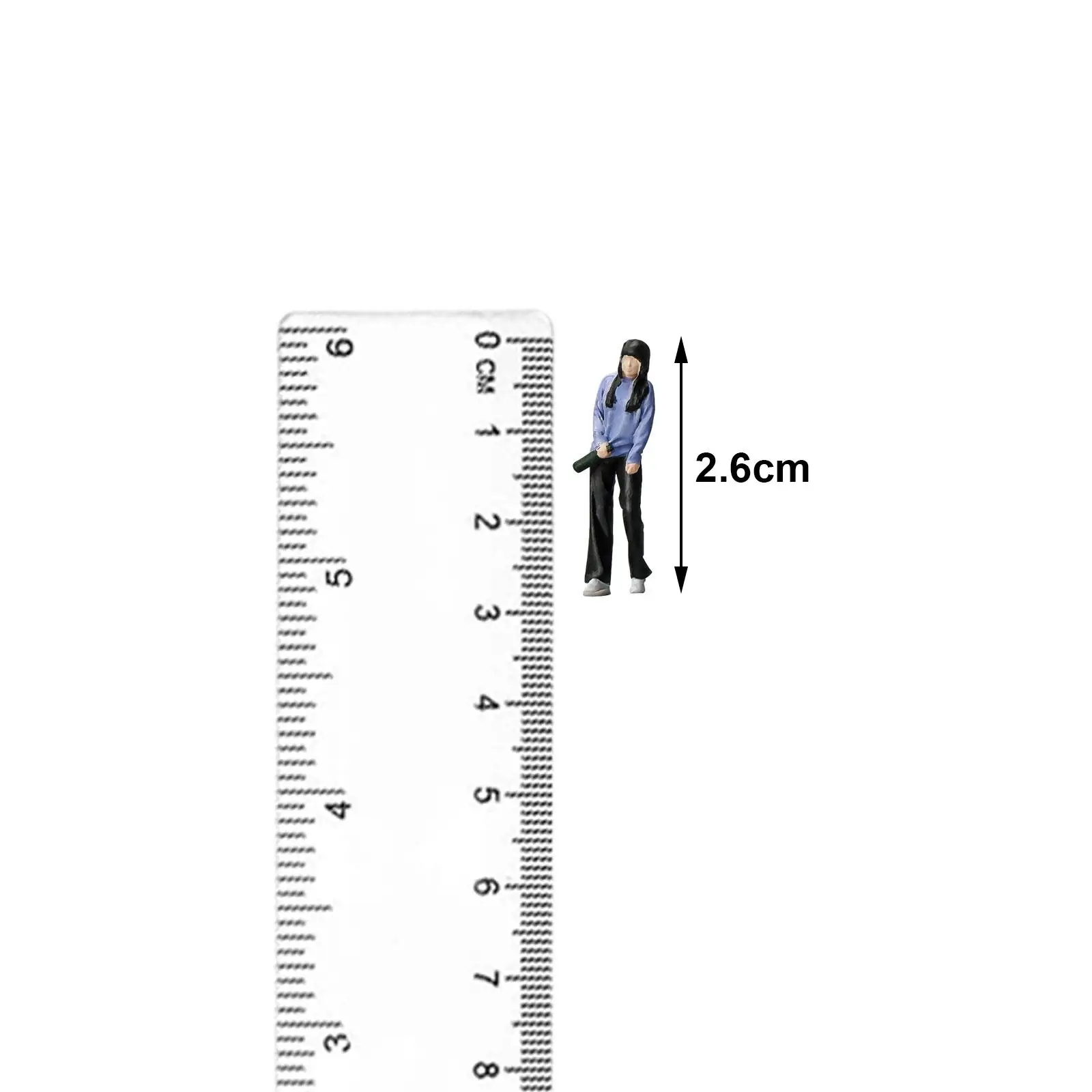 1/64 شخصيات أشخاص تماثيل صغيرة مرسومة يدويًا مشغولات يدوية للمناظر الطبيعية ديوراما التصوير الدعائم حلية