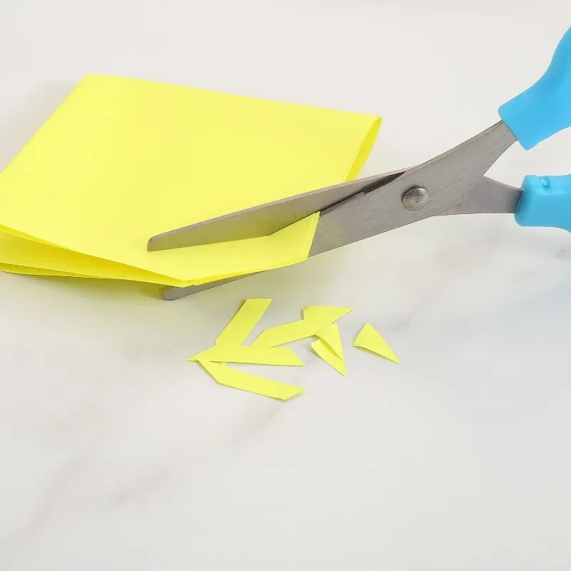 5pcs Plastic Handle Hand Scissors Stainless Steel Office Scissors Students Paperscissors Children Safety Scissors Customization